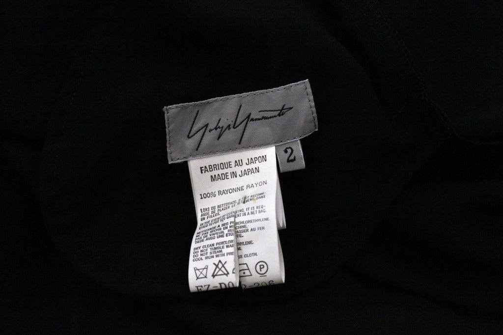 Yohji Yamamoto 1990s Black Diamond Grid Cut-Out Gown For Sale 4
