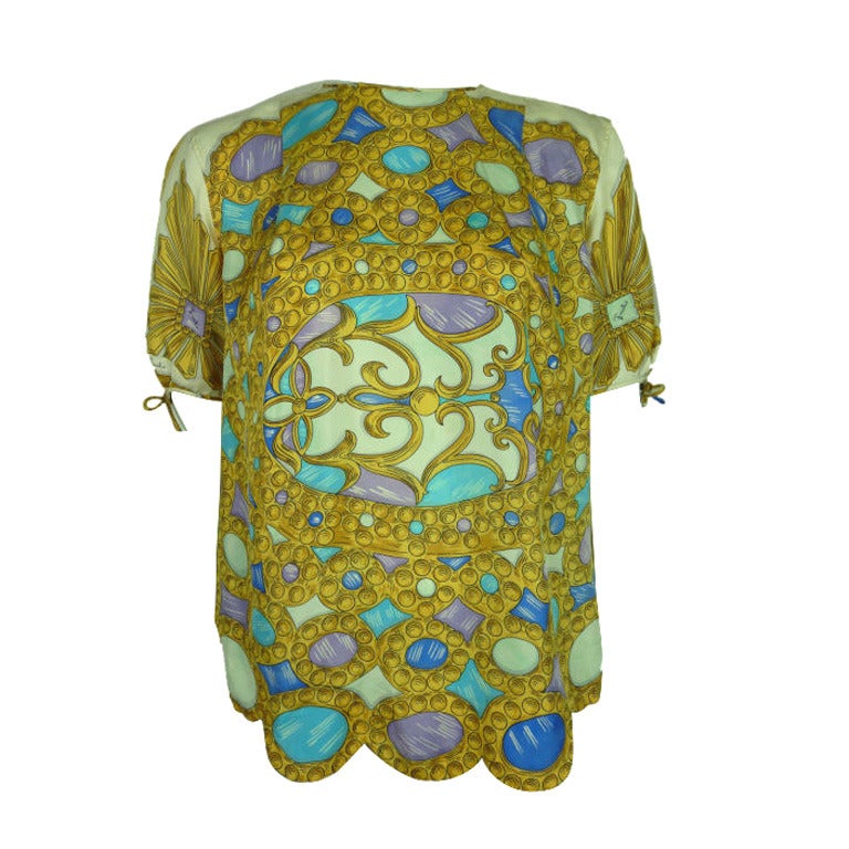 Pucci Printed Silk Blouse