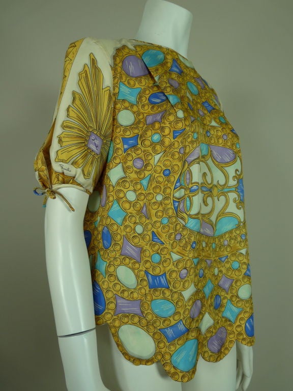 Women's Pucci Printed Silk Blouse