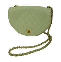 Chanel Ivory Quilted Leather Purse