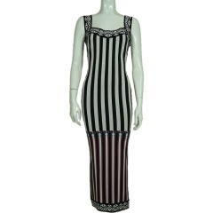 Alaia Graphic Knit Gown
