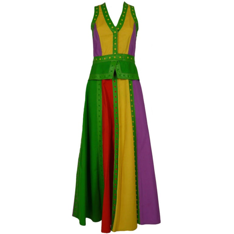 Sant'Angelo 1970's Color Block Ensemble