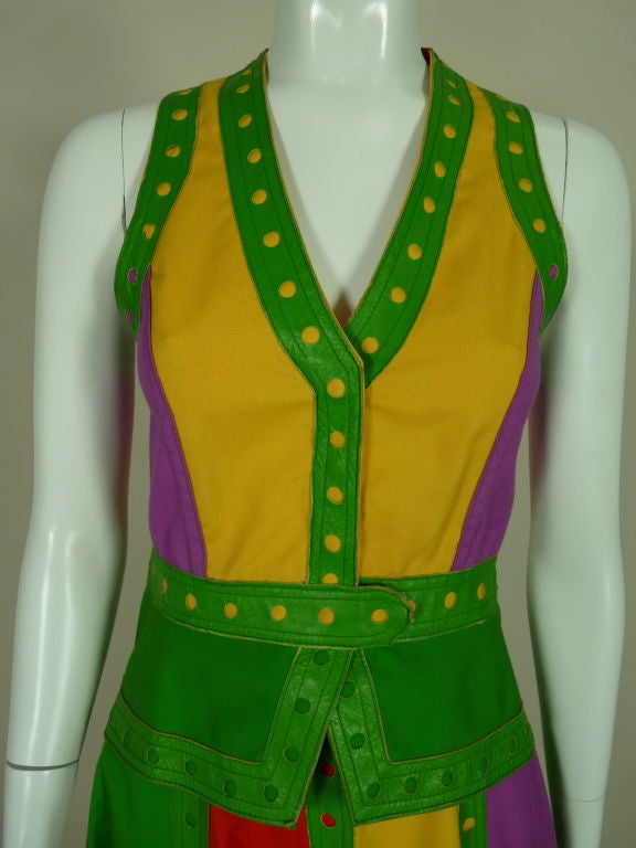 Sant'Angelo 1970's Color Block Ensemble 2