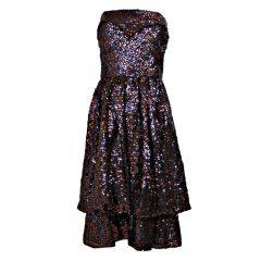 Richilene 1980's Sequined Party Dress