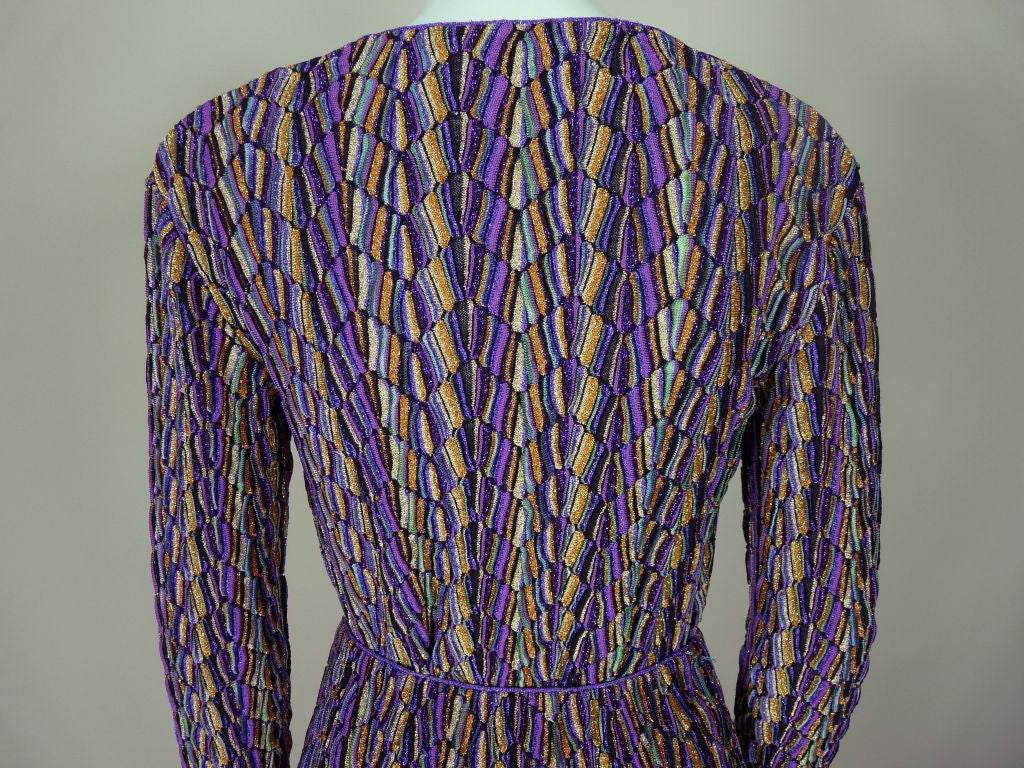 Missoni Purple Metallic Knit Ensemble at 1stdibs