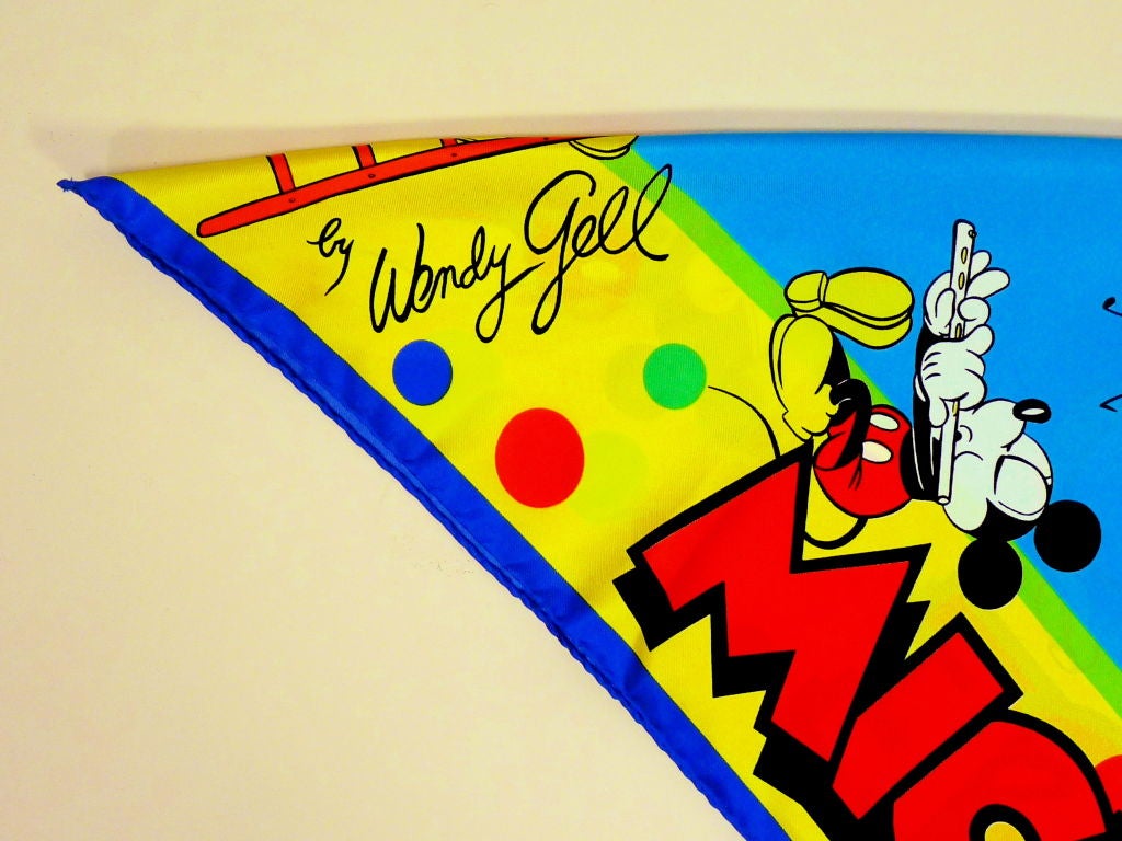 Women's Wendy Gell Mickey Mouse Silk Scarf
