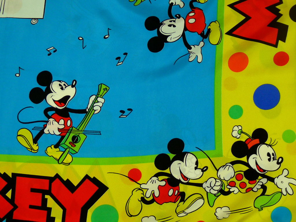 Wendy Gell Mickey Mouse Silk Scarf 1