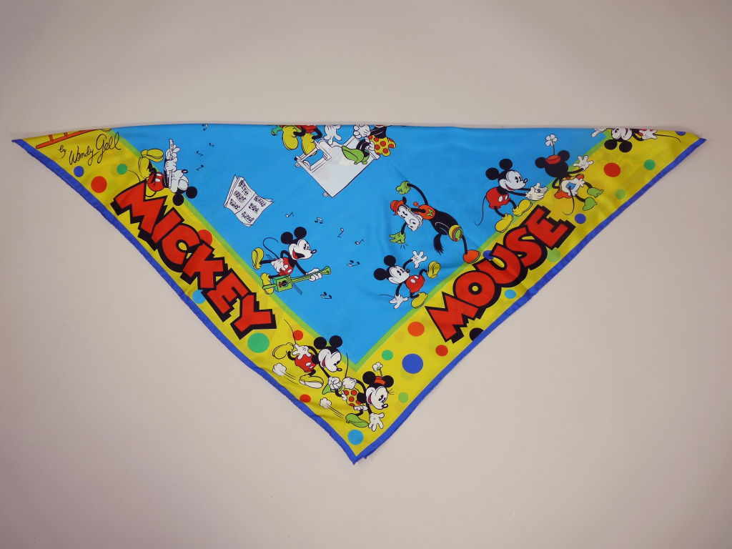 Mickey mouse deals silk scarf