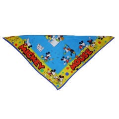 Wendy Gell Mickey Mouse Silk Scarf