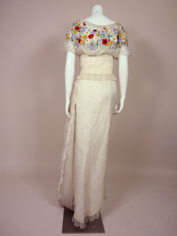 Women's Christian Dior Couture Lesage Embroidered Ensemble