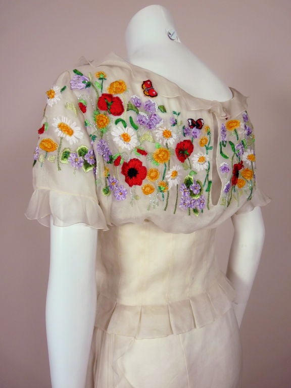 Christian Dior Couture Lesage Embroidered Ensemble 3