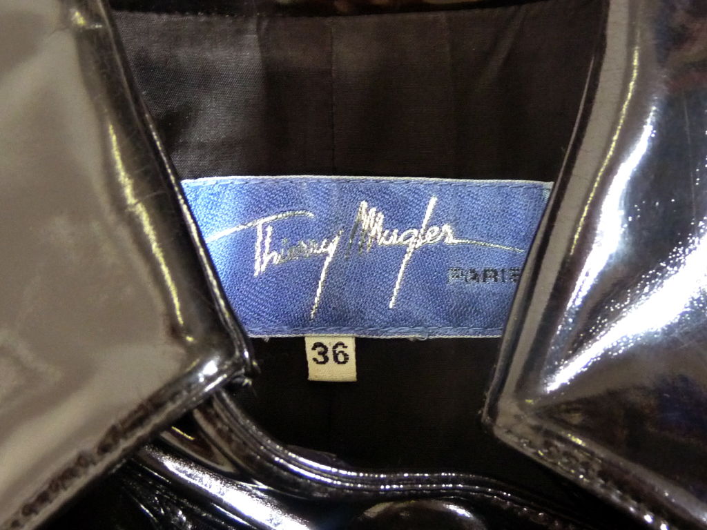Thierry Mugler Black Vinyl Trenchcoat 3