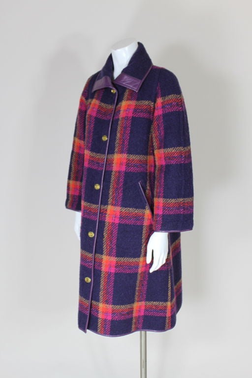 Bonnie Cashin Plaid Wool Coat 2