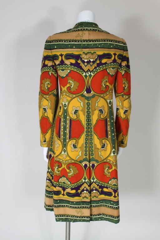 Women's Bill Blass Printed Tapestry Coat