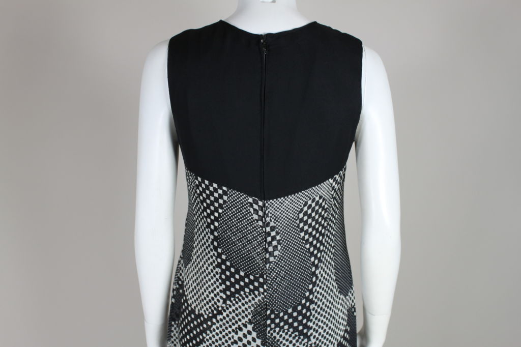 Women's Pierre Cardin 1960s Psychedelic Print Silk Gown For Sale