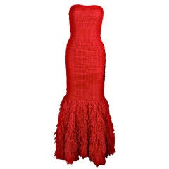 Retro Lilli Diamond Red Dot-Net Gown