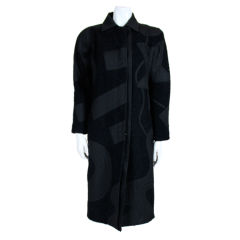 Koos Van Den Akker Wool Appliquéd Coat