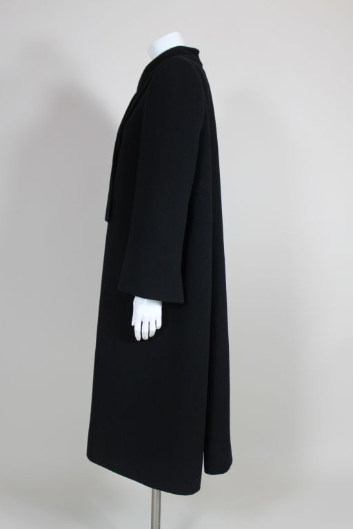 Women's 1960's Trigere Felted Wool Coat