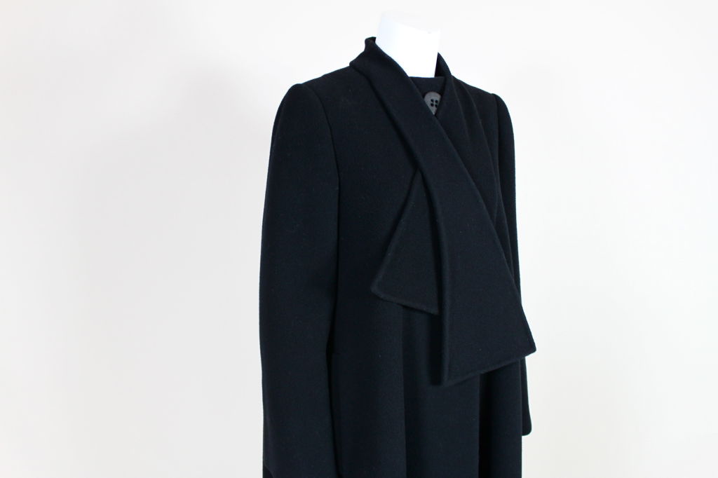 1960's Trigere Felted Wool Coat 5