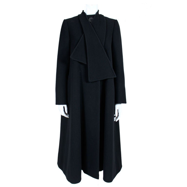 1960's Trigere Felted Wool Coat