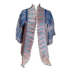 Zandra Rhodes 1970s Silkscreened Fan Pleated Jacket