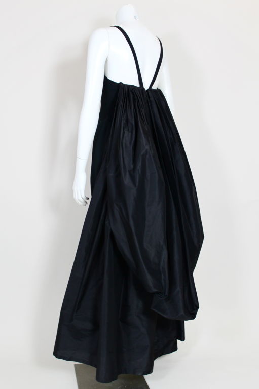 Bill Blass Silk Taffeta Gown with Butterfly Bustle 3