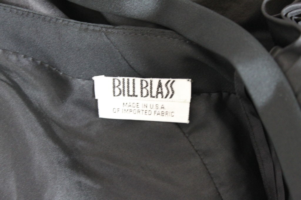 Bill Blass Silk Taffeta Gown with Butterfly Bustle 5