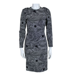 Versace Printed Op Art Star Dress