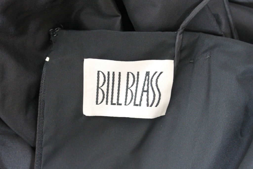 Bill Blass Taffeta and Jersey Evening Gown 5