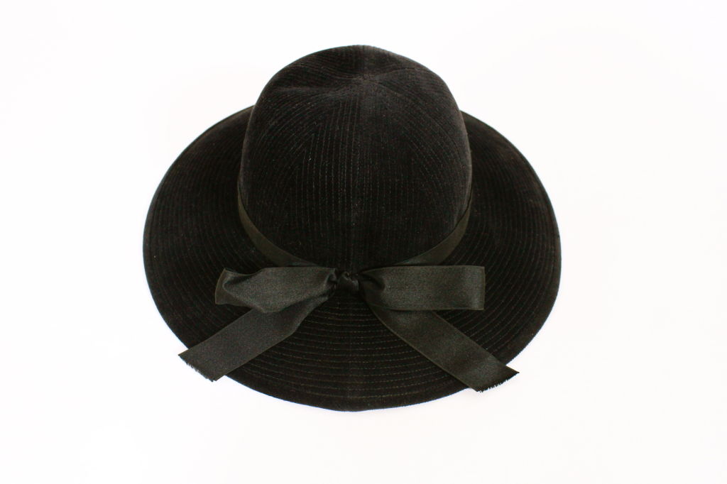 Chanel Topstitched Fur Felt Hat 1