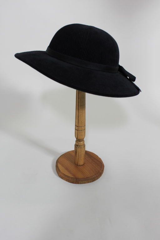 Chanel Topstitched Fur Felt Hat 4
