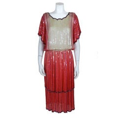 1980's Ombré Sequin Dress
