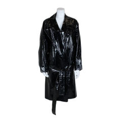 Trench-coat en vinyle Yves Saint Laurent Rive Gauche
