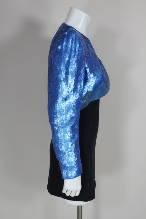 Women's Carolina Herrera Architectural Sequined Evening Jacket