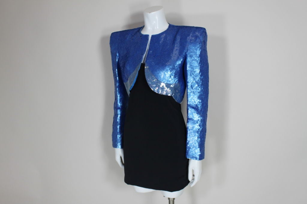 Carolina Herrera Architectural Sequined Evening Jacket 3