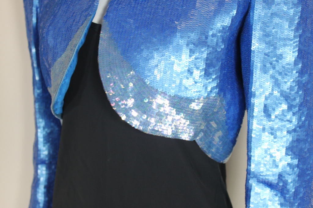 Carolina Herrera Architectural Sequined Evening Jacket 5