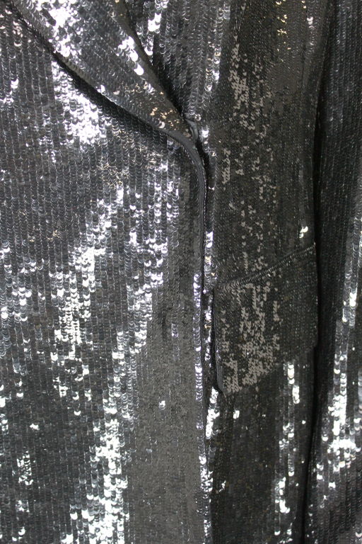 Donna Karan Black Sequined Blazer 6