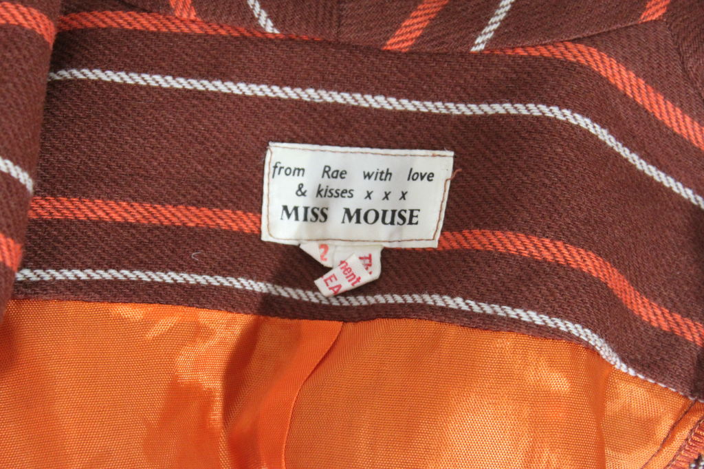 1970's Miss Mouse Checked Wool Ensemble For Sale 2