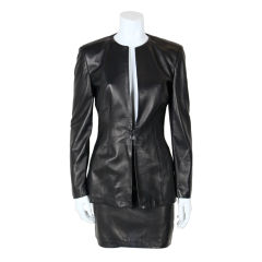 Vintage Versace Leather Suit