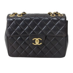 CHANEL Chocolate Brown Quilted Handbag
