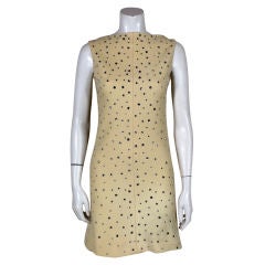 Retro 1960’s Irene Calef Wool & Rhinestone Mini Dress