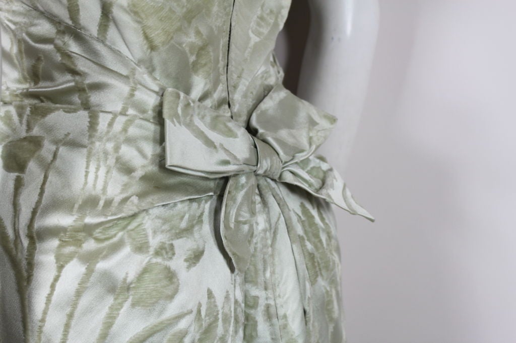 Elizabeth Arden 1950s Shaved Silk Velvet Gown 2