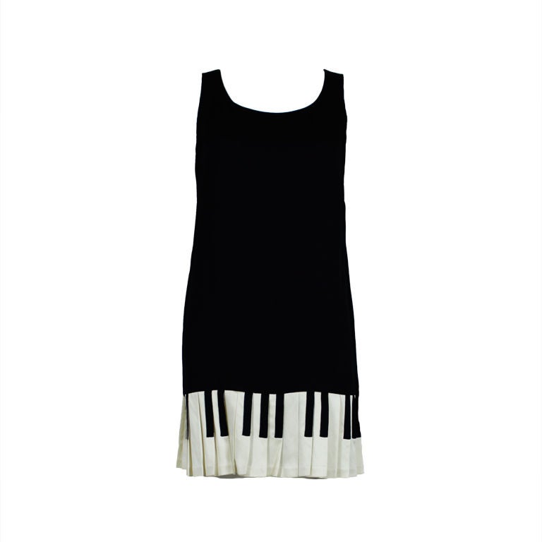 Iconic Moschino Cheap and Chic Piano Keys Mini Dress