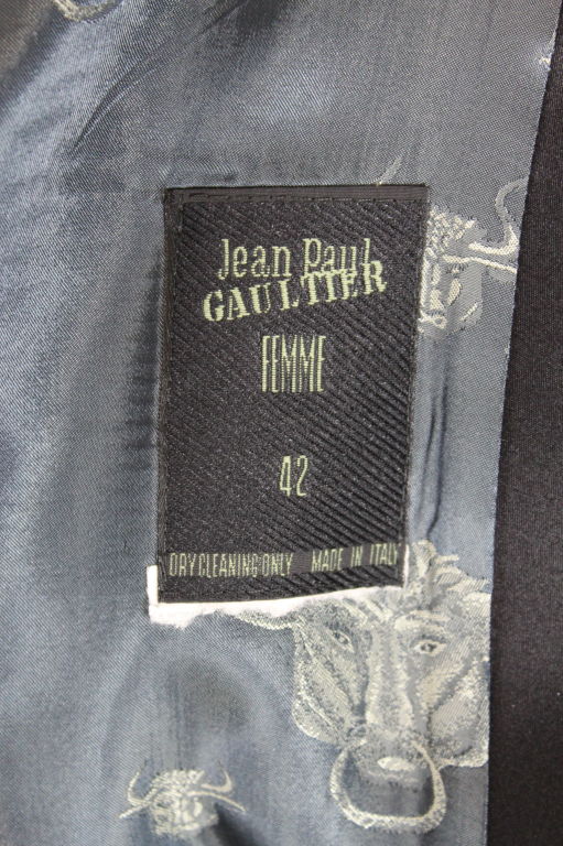 Jean Paul Gaultier Wool and Silk Kimono Tux Jacket 5