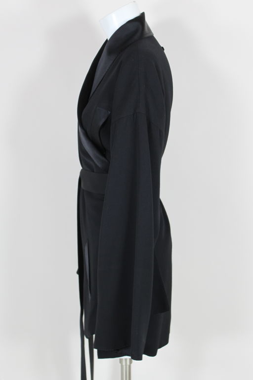 Jean Paul Gaultier Wool and Silk Kimono Tux Jacket 1