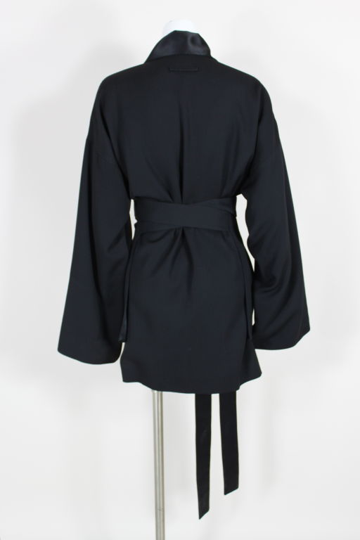 Jean Paul Gaultier Wool and Silk Kimono Tux Jacket 2