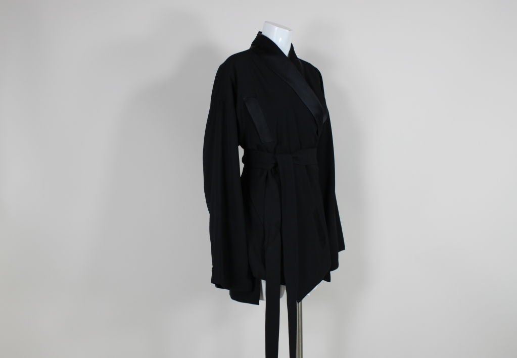 Jean Paul Gaultier Wool and Silk Kimono Tux Jacket 3