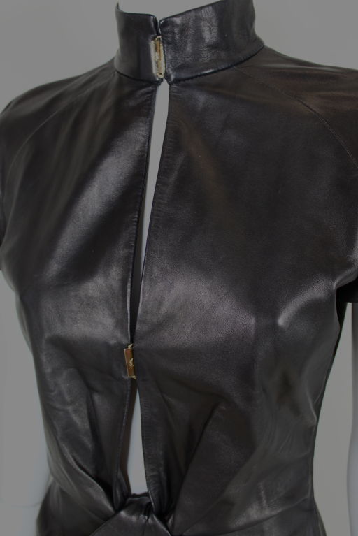 Yves Saint Laurent Leather Dress 2