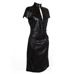 Yves Saint Laurent Leather Dress