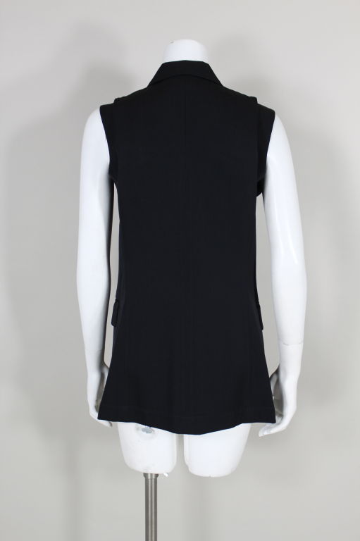 Women's Comme des Garçons Avant-Garde Wool Tuxedo Vest